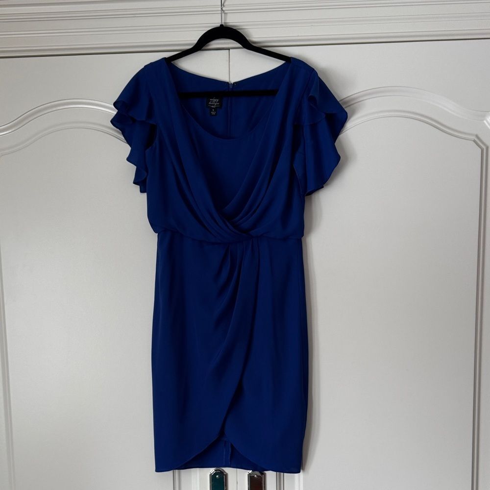 Suzi Chin for Maggy Boutique Royal Blue Mini Dress